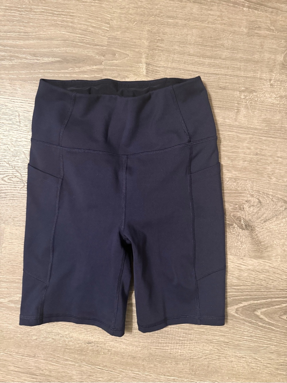 Jessica Simpson Navy High-Rise Athletic Bike Shorts